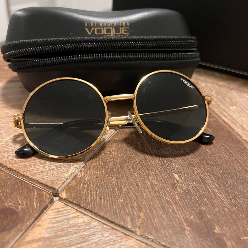 GIGI HADID VOGUE ROUND CIRCLE POLARIZED SUNGLASSES